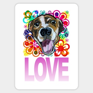 Pitt Bull Love Sticker